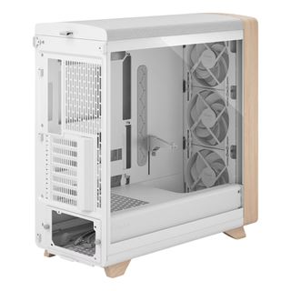 Fractal Design Summit Chalk White TG Clear Tint (wei&szlig;/holz)