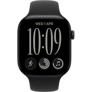 Apple Watch S12 2026 Aluminium 46mm Schwarz (Sportarmband schwarz) M/L