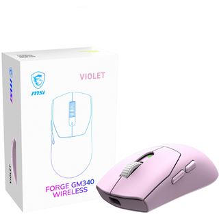 MSI Forge GM340 W Violet WIRELESS Gaming Maus