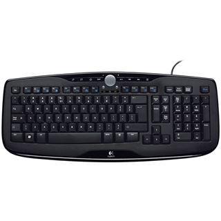 Logitech 600 Media Tastatur Schwarz Deutsch USB