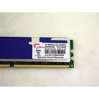 4GB G.Skill PQ Series DDR2-1000 DIMM CL5 Dual Kit