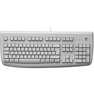 Logitech 250 Deluxe Tastatur Weiß Deutsch USB OEM