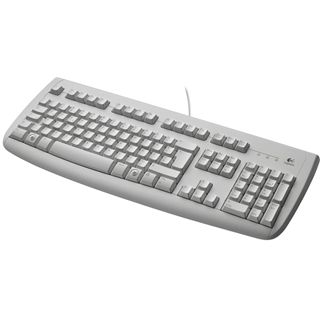 Logitech 250 Deluxe Tastatur Weiß Deutsch USB OEM