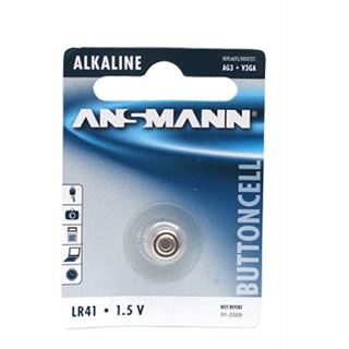 ANSMANN LR41 Alkaline Knopfzellen Batterie 1.5 V 1er Pack