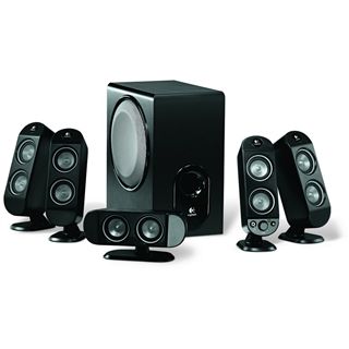 Logitech Aktivboxen X-530 5.1 System 70W RMS Schwarz RETAIL