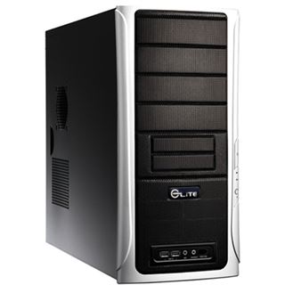 Cooler Master Elite 331 Midi Tower ohne Netzteil schwarz/silber