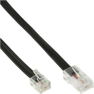 (&euro;1,30*/1m) 3.00m InLine Telefon Anschlusskabel RJ11 Stecker auf