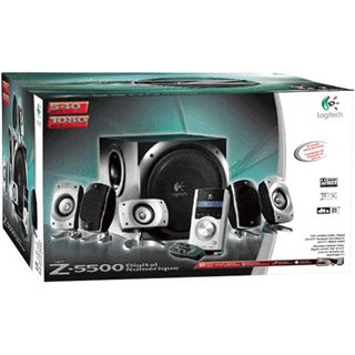 Logitech Aktivboxen Z-5500 5.1 System 505W RMS Schwarz/Silber