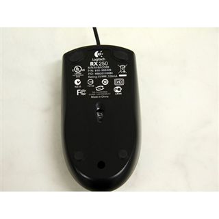 Logitech OEM RX250 Maus Schwarz Optical USB/PS2