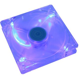 120x120x25 Cooltek LED Case Fan 1200U/m 17dB(A) Blau