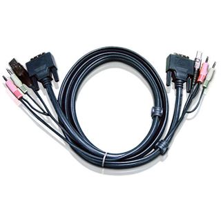 (€7,58*/1m) 5.00m ATEN Technology KVM Verbindungskabel DVI 18+1