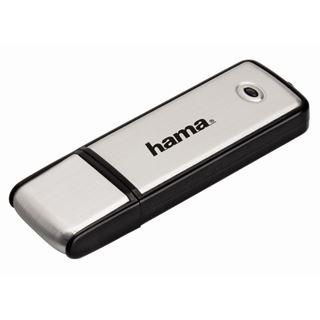 16 GB Hama FlashPen "Fancy" schwarz/silber USB 2.0