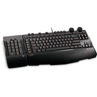 Microsoft SideWinder X6 Gaming Tastatur Schwarz Deutsch USB