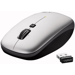 Logitech Wireless V550 Nano Laser Maus Grau USB