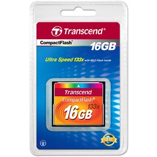 16 GB Transcend Standard Compact Flash TypI 133x Retail