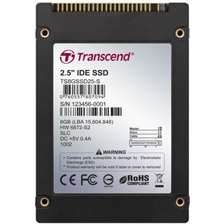 8GB Transcend SSD 2.5" (6.4cm) IDE 44-pin SLC (TS8GSSD25-S)