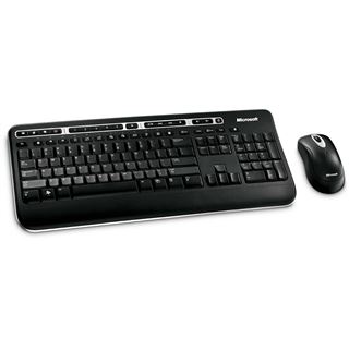 Microsoft Cordless Desktop 1000 Media Tastatur+Maus Schwarz Deutsch