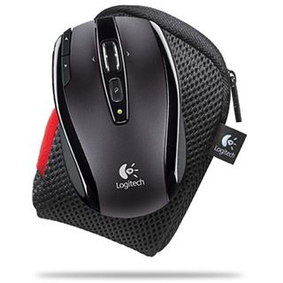 Logitech Wireless OEM VX Nano Laser Maus Schwarz USB