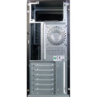 Inter-Tech AOC-7740 Redeye Midi Tower ohne Netzteil schwarz/silber