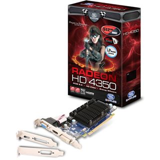 512MB Sapphire Radeon HD 4350 passiv Low Profile DDR2 PCIe