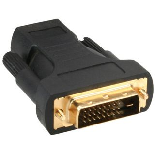 InLine HDMI Adapter HDMI-Buchse auf DVI 24+1 Stecker Schwarz 4K /