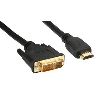 (&euro;7,90*/1m) 1.00m InLine HDMI Adapterkabel HDMI-Stecker auf DVI