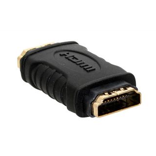 InLine HDMI Adapter HDMI-Buchse auf HDMI-Buchse Schwarz 4K / vergoldet