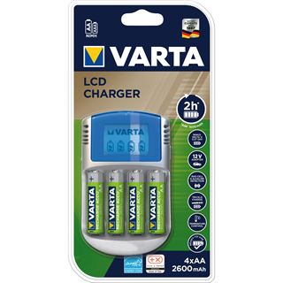 Varta Power Play Ladegerät inkl. 4x Mignon AA NiMH Akkus 2500mAh