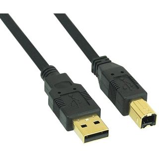 (&euro;4,90*/1m) 1.00m InLine USB2.0 Anschlusskabel USB A Stecker auf