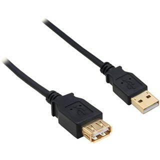 (€4,90*/1m) 1.00m InLine USB2.0 Verlängerungskabel USB A