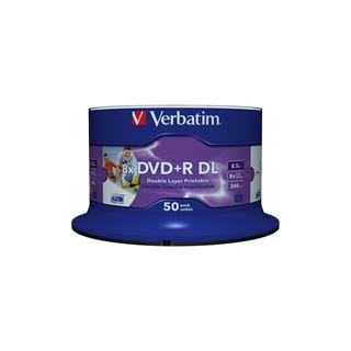 Verbatim DVD+R DL 8.5 GB bedruckbar 50er Spindel (43703)