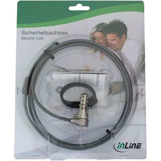 InLine Notebook Sicherheitsschloss mit Zahlenkombination, 4,4mm x 2m