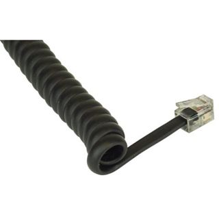 (€1,95*/1m) 2.00m InLine Telefon Anschlusskabel Spiralkabel RJ10