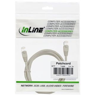 (&euro;0,49*/1m) 10.00m InLine Cat. 5e Patchkabel U/UTP RJ45 Stecker