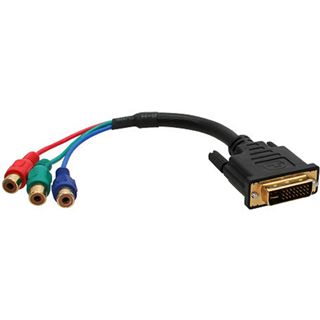 InLine DVI-I Adapter DVI 24+5 Stecker auf 3xCinch Buchse Schwarz RGB