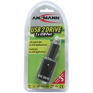 ANSMANN USB2DRIVE, KFZ Stecker zu 2x USB 5V