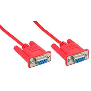 (€2,45*/1m) 2.00m InLine Nullmodem Anschlusskabel 9pol Stecker