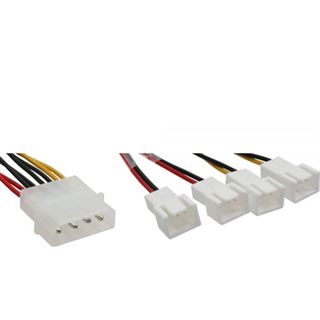 InLine 2x 12V und 2x 5V Adapterkabel für 4 Lüfter (33005B)