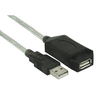 (&euro;0,98*/1m) 5.00m InLine USB2.0 Verl&auml;ngerungskabel USB A