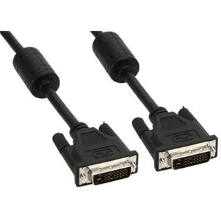 (€1,79*/1m) 10.00m InLine DVI-D Anschlusskabel DVI 24+1 Stecker