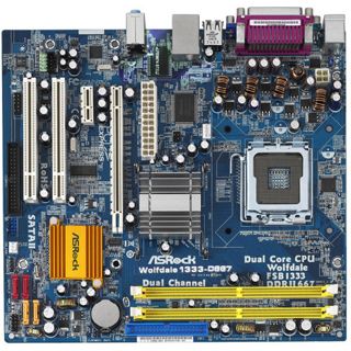 AsRock WOLFDALE1333-D667 R2.0 S775 i945GC A2 Bulk