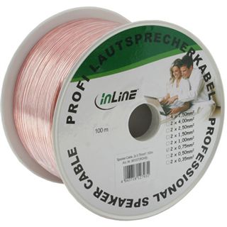 (€0,16*/1m) 50.00m InLine Audio Lautsprecherkabel ohne Stecker