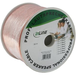 (€0,48*/1m) 50.00m InLine Audio Lautsprecherkabel ohne Stecker