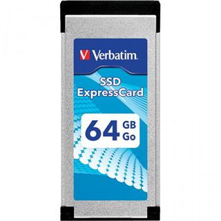 64GB Verbatim ExpressCard SSD ExpressSlot Silber