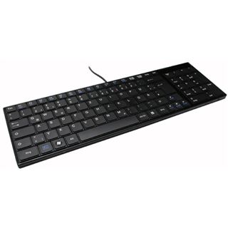 KeySonic KSK-6000U Compact Tastatur Schwarz Deutsch USB