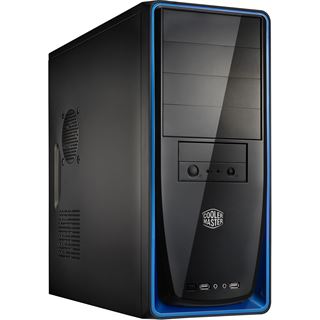 Cooler Master Elite 310 Midi Tower ohne Netzteil schwarz/blau