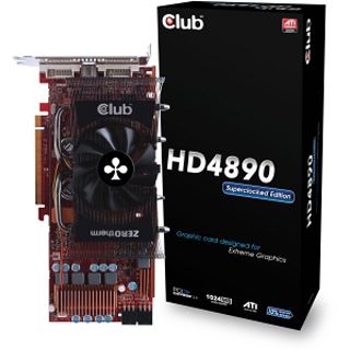 1024MB Club 3D Radeon HD4890 Superclocked GDDR5 PCIe