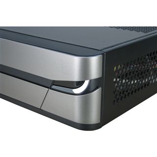 Inter-Tech ITX-101 ITX Tower 60 Watt schwarz/silber