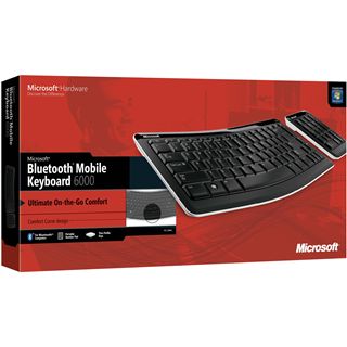 Microsoft 6000 Mobile Tastatur Bluetooth Schwarz Deutsch