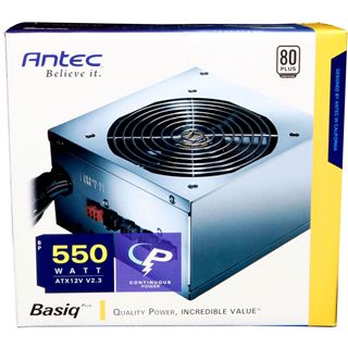 550 Watt Antec Basiq BP550 Plus Modular 80+